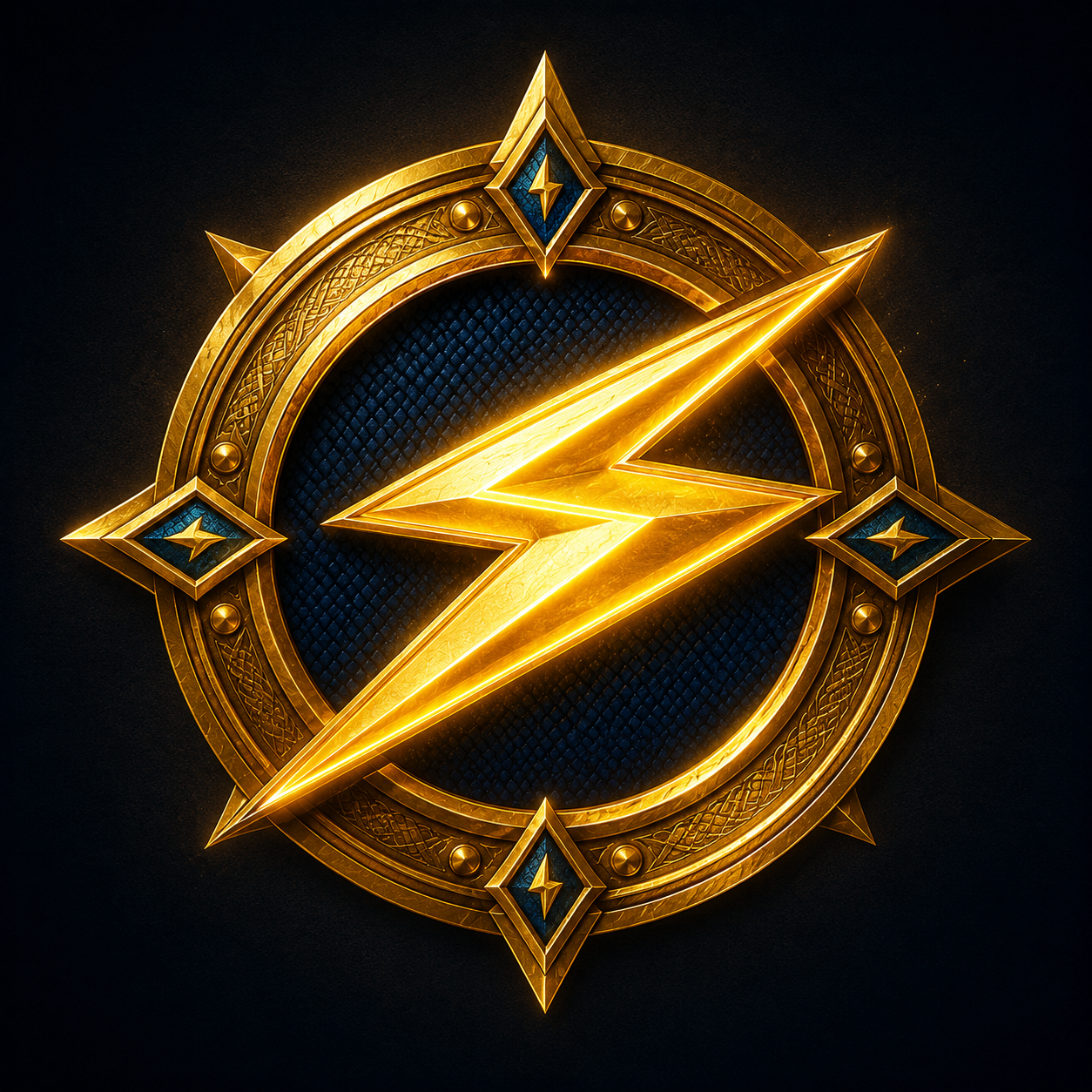 Golden Zebolt emblem of Kingdom AAHA